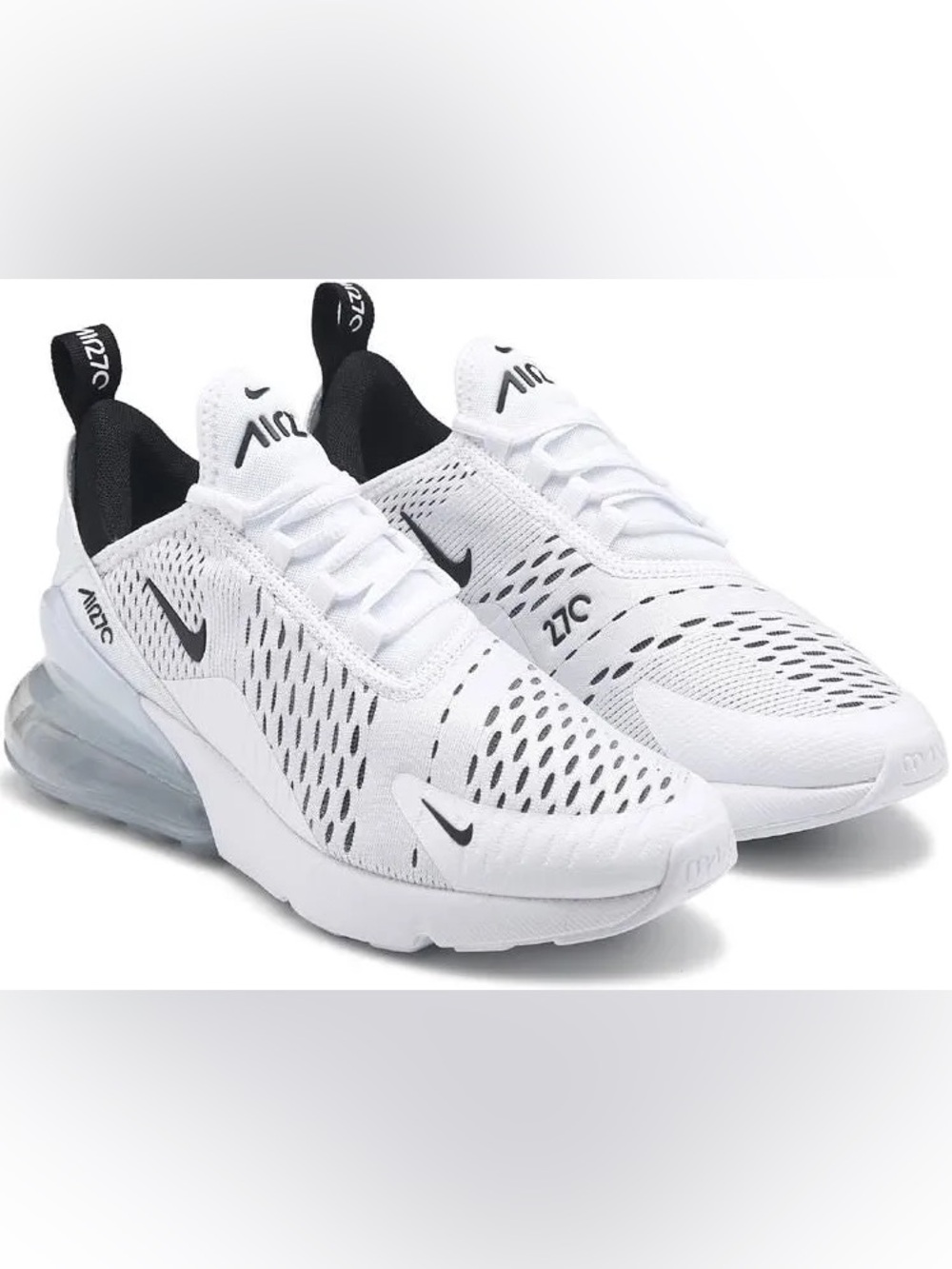 Nike Air Max 270 White and Black Sneakers